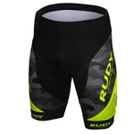 Rudy Brand Flour Yellow Pro Cycling Shorts Men 3D Anti Slip Padded Gel Cycling MTB Bike Shorts Mountain Bicycle Short Pants