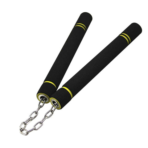 Kid Children Kung Fu Training Nunchakus Martial Arts Safety Foam Nunchakus Sponge Double Truncheon with Stainless Steel Chain