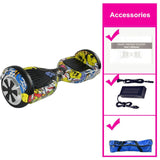 Black Hoverboard 6.5 Inch Self Balancing Scooter With Bag Overboard Electric Scooter Electric Skateboard Electric Hoover Board