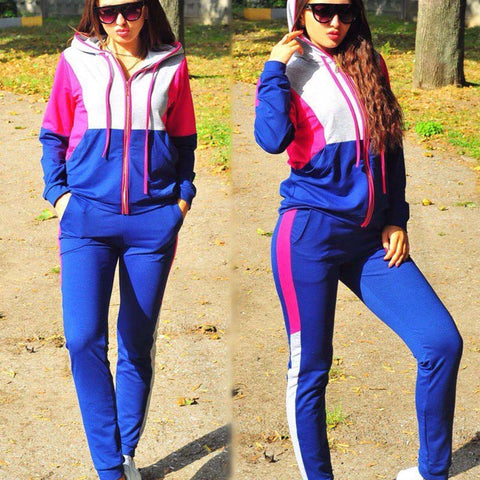 2018 Workout Clothes For Women Casual Sportswear Long Sleeve Gym Clothing Fitness Sport Suit Running Suit Yoga Set Two Piece