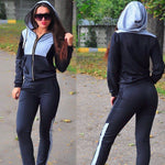 2018 Workout Clothes For Women Casual Sportswear Long Sleeve Gym Clothing Fitness Sport Suit Running Suit Yoga Set Two Piece