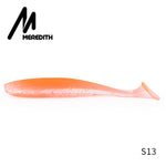 Meredith Easy Shiner Fishing Lures 50mm 75mm 100mm 130mm Wobblers Carp Fishing Soft Lures Silicone Artificial Double Color Baits