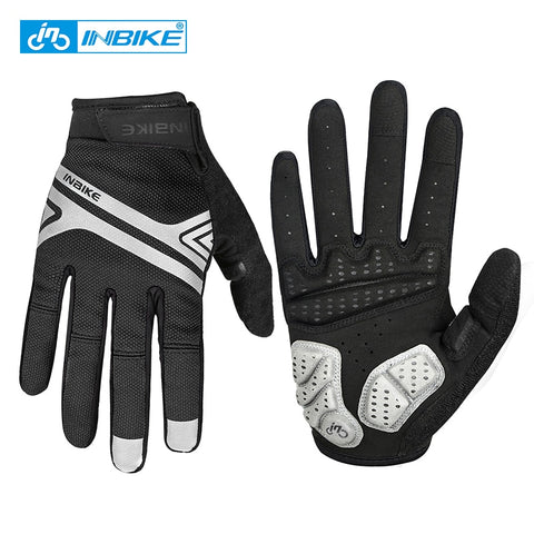 INBIKE Cycling Gloves Touch Screen GEL Bike Gloves Sport Shockproof MTB Road Full Finger Bicycle Glove For Men Woman ciclismo