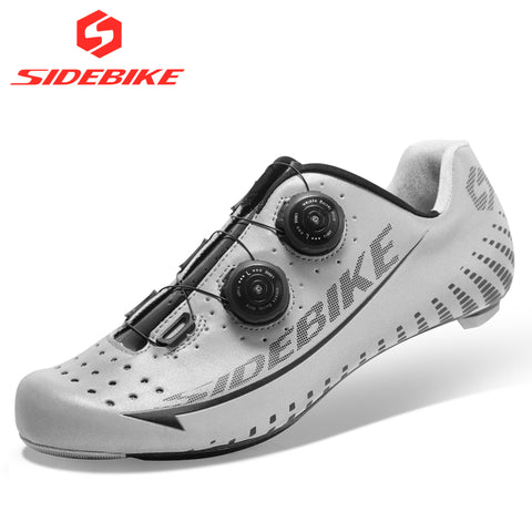 Sidebike 3M Reflectiv Carbon Ultralight Cycling Shoes self-Locking Racing Bike Shoes Road Bike Athletic Riding Shoes Ciclismo