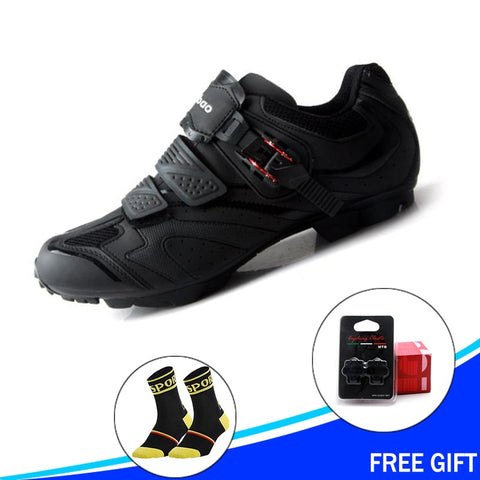TIEBAO Cycling Shoes black Men Bicycle Mountain Bike Shoes Non-slip Self-locking Superstar mtb Shoes Sapatos ciclismo sneakers