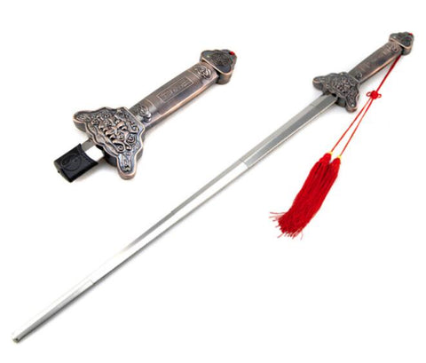 HOT Outdoor Kung Fu Tai chi extension sword Stainless steel telescopic longquan sword No edge 87.5CM 92CM