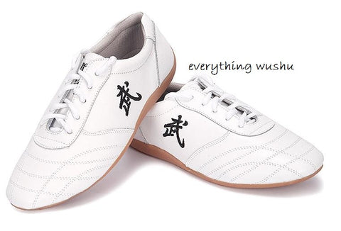 Pure Leather Tai Chi Shoes Wushu Kung Fu Shoes Unisex